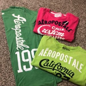 3 Aeropostale shirts